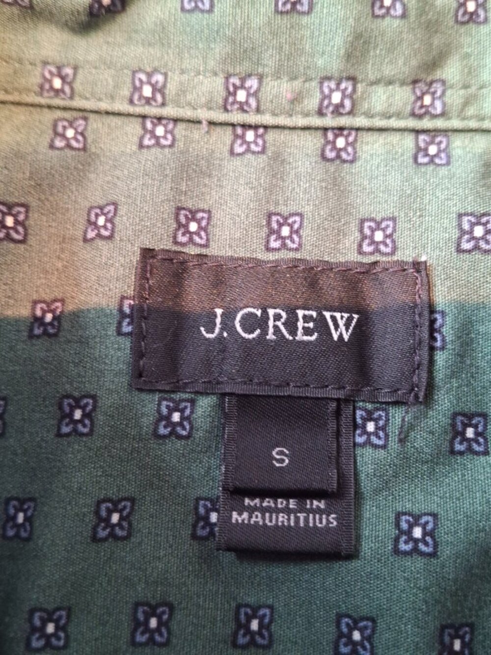 J Crew Mens Floral Shirt Button Down Sz S 100% Cotton Preppy Casual Normcore - Picture 10 of 15